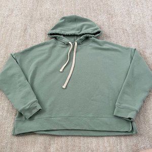 Madewell Warmup Hoodie Sweatshirt Top S Green